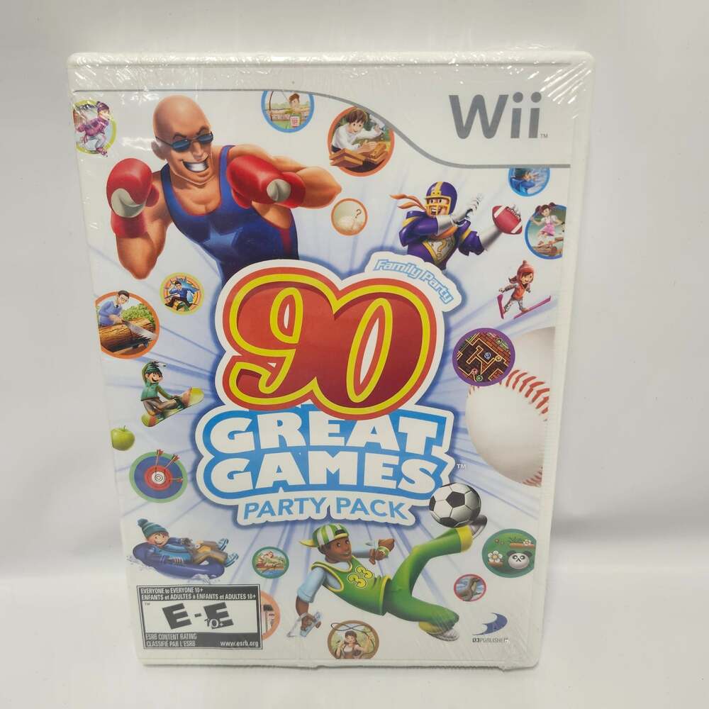 Family Party 90 Great Games Party Pack Nintendo Wii New Sealed